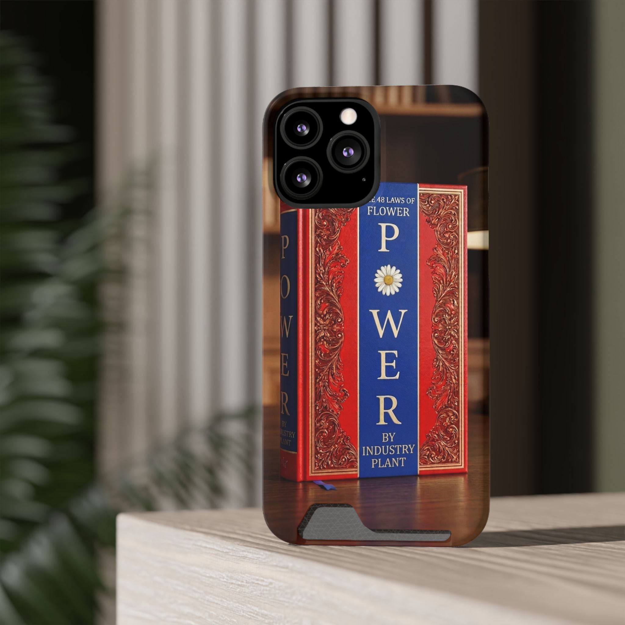 48 LAWS of FLOWER POWER Stylish Phone Case with Card Holder by INDUSTRY PLANT