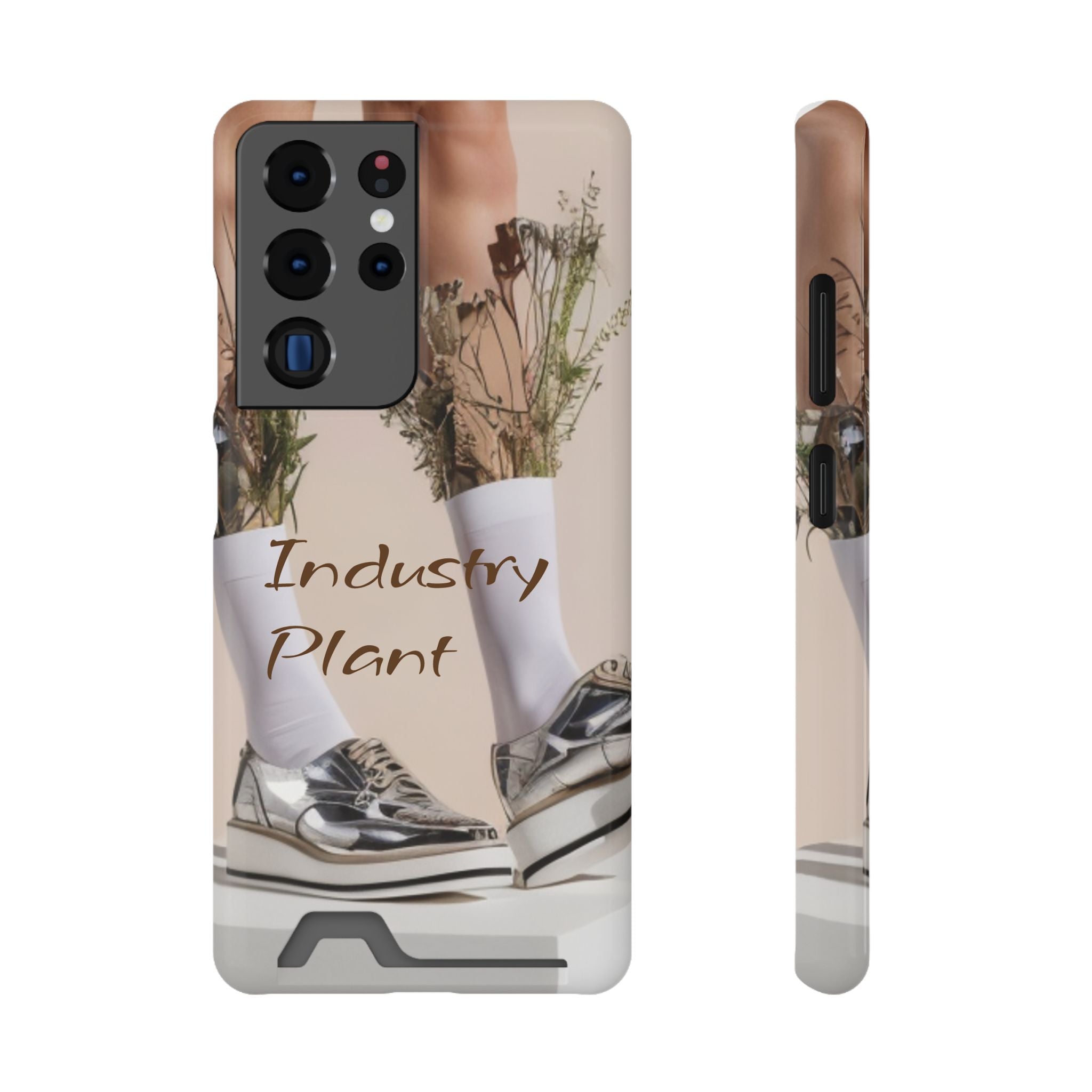 ALWAYS RUNNING ON PLANT POWER Stylish Phone Case with Card Holder by Industry Plant @AutoPaybump