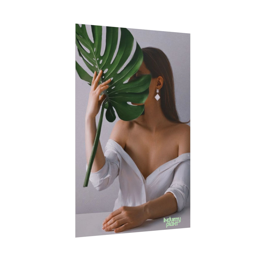MONSTERA MYSTIQUE Botanical Chic Fine Art Poster — Woman with Monstera Wall Fine Art by INDUSTRY PLANT @AutoPaybump