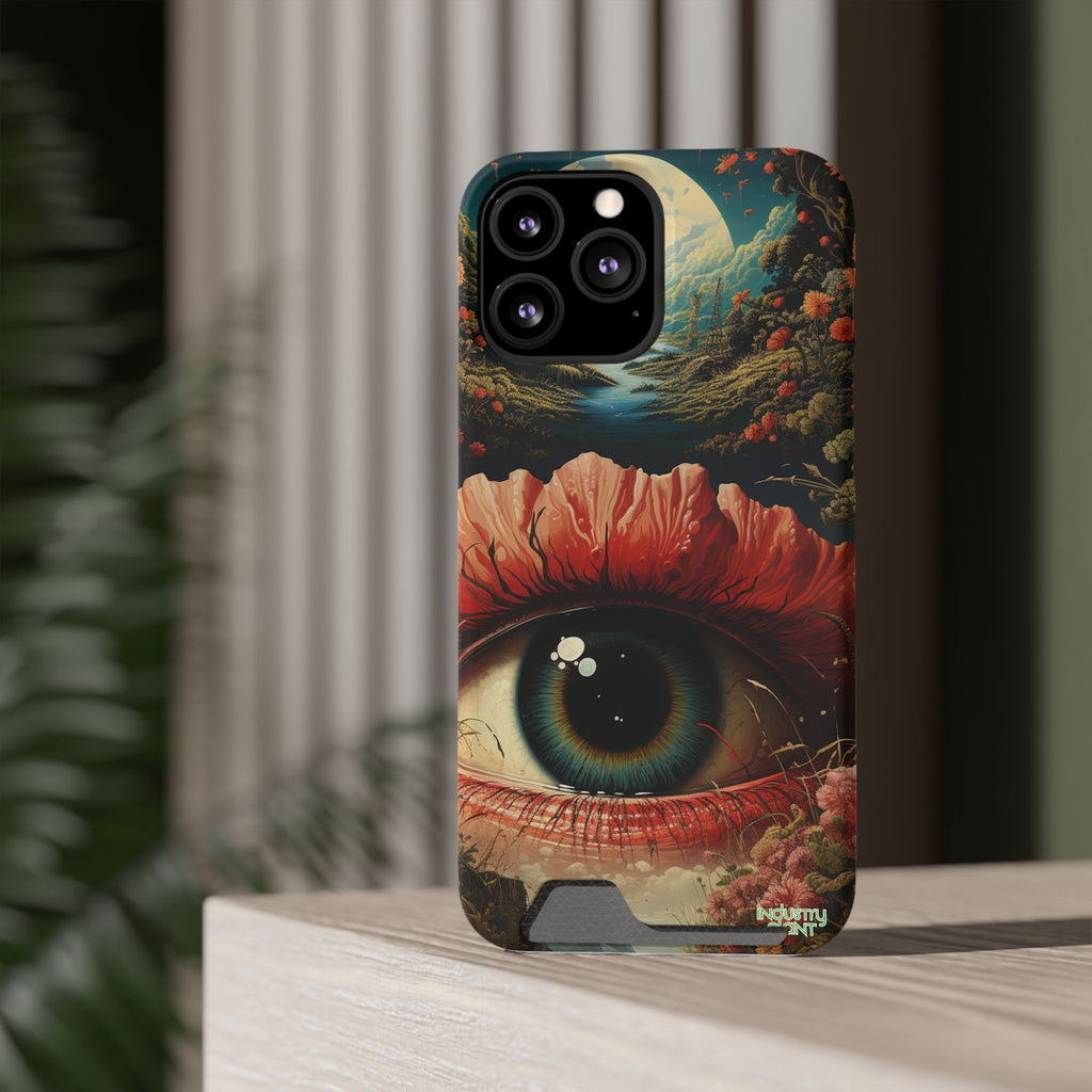 Eye Bloom Here... Stylish Phone Case with Card Holder by INDUSTRY PLANT @AutoPaybump