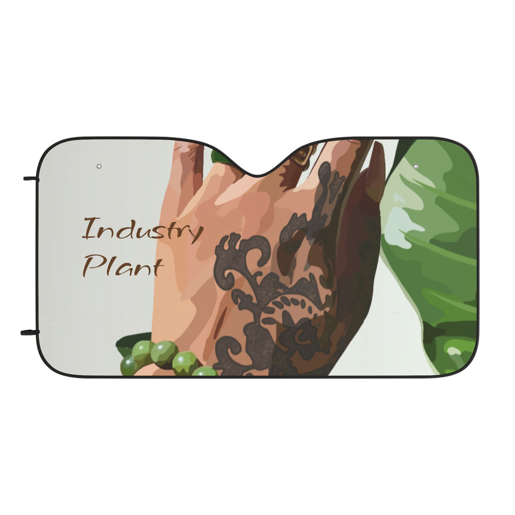 TATTED GREEN THUMB - Stylish & Edgy Car Sun Shades - Perfect for Summer Road Trips - Designed by Industry Plant @AutoPaybump