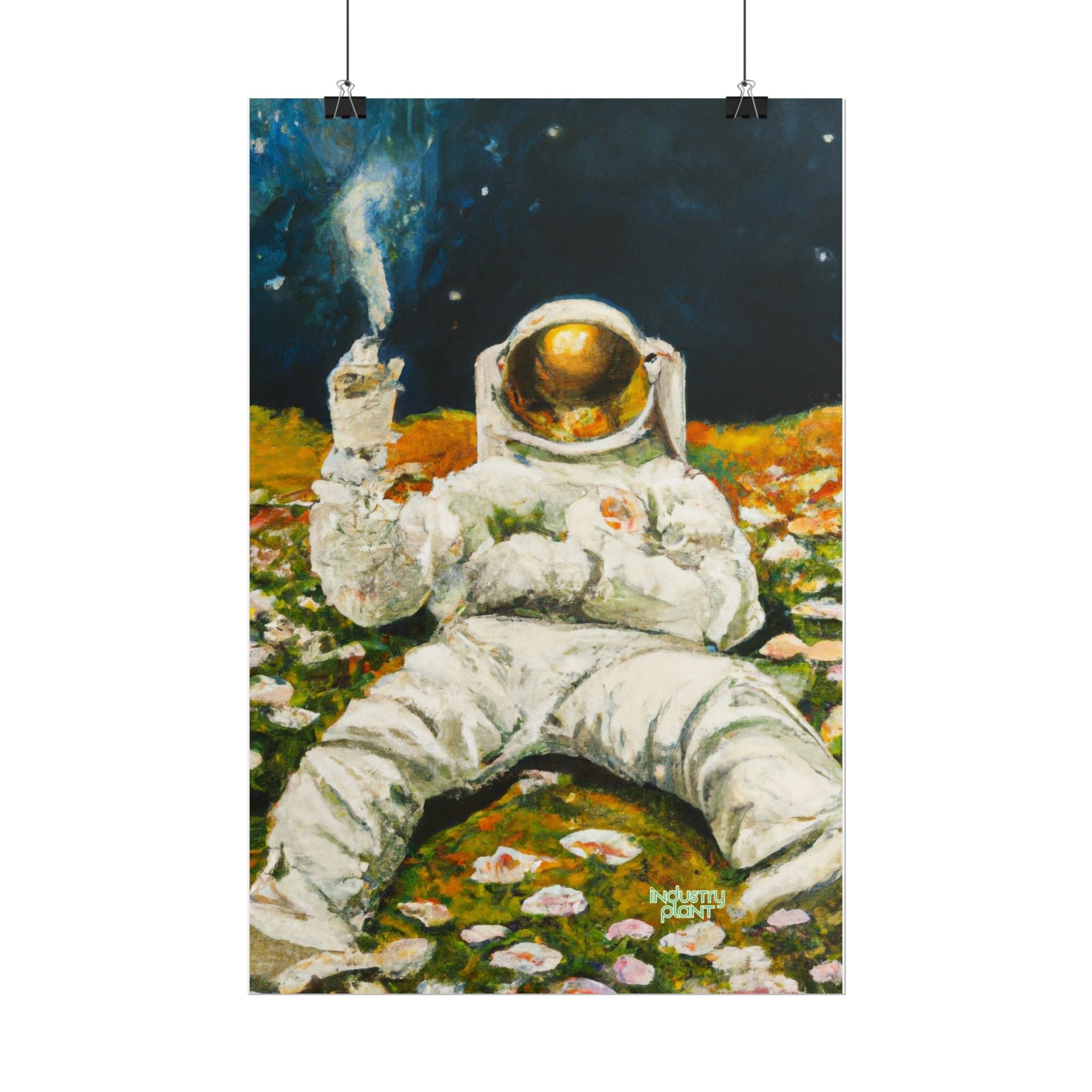 ASTRO STONER Fine Art Astronaut Poster — Retro Space Fine Art Print BY INDUSTRY PLANT @AutoPaybump