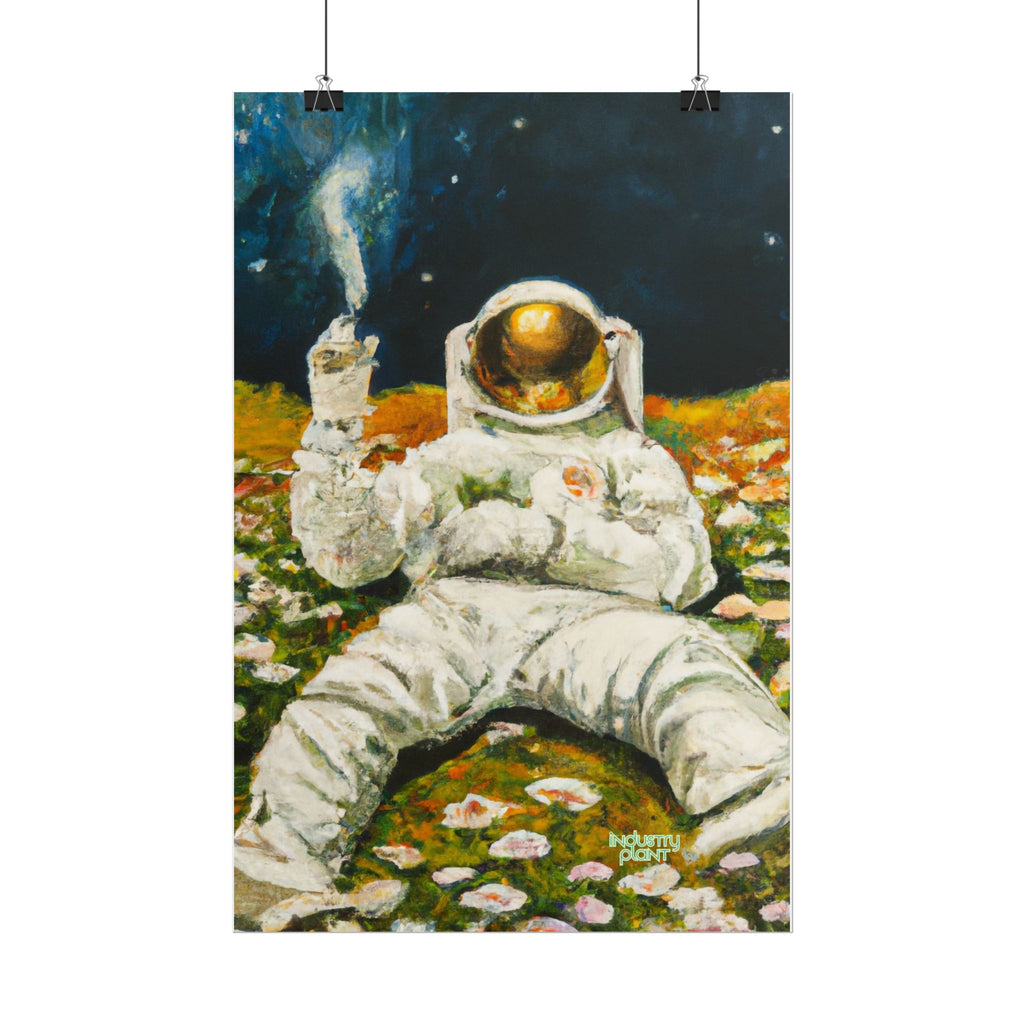 ASTRO STONER Fine Art Astronaut Poster — Retro Space Fine Art Print BY INDUSTRY PLANT @AutoPaybump