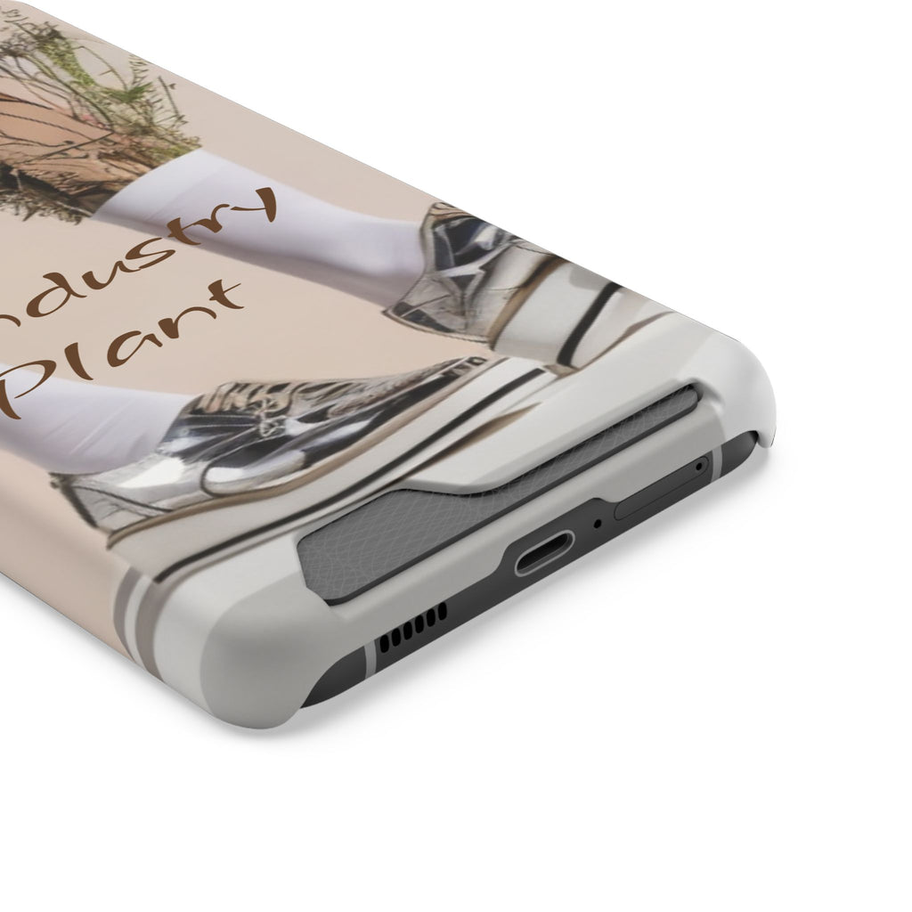 ALWAYS RUNNING ON PLANT POWER Stylish Phone Case with Card Holder by Industry Plant @AutoPaybump