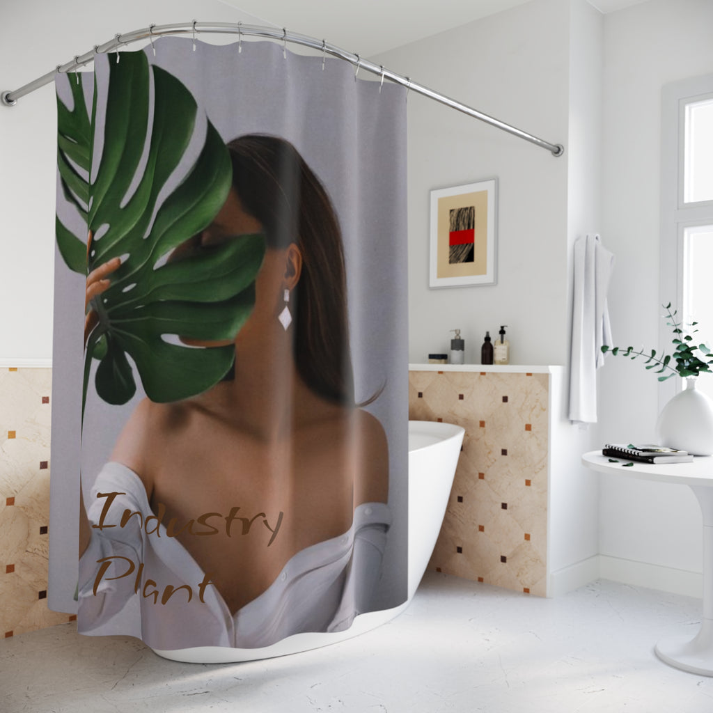 MONSTERA MYSTIQUE Shower Curtain by Industry Plant @AutoPaybump