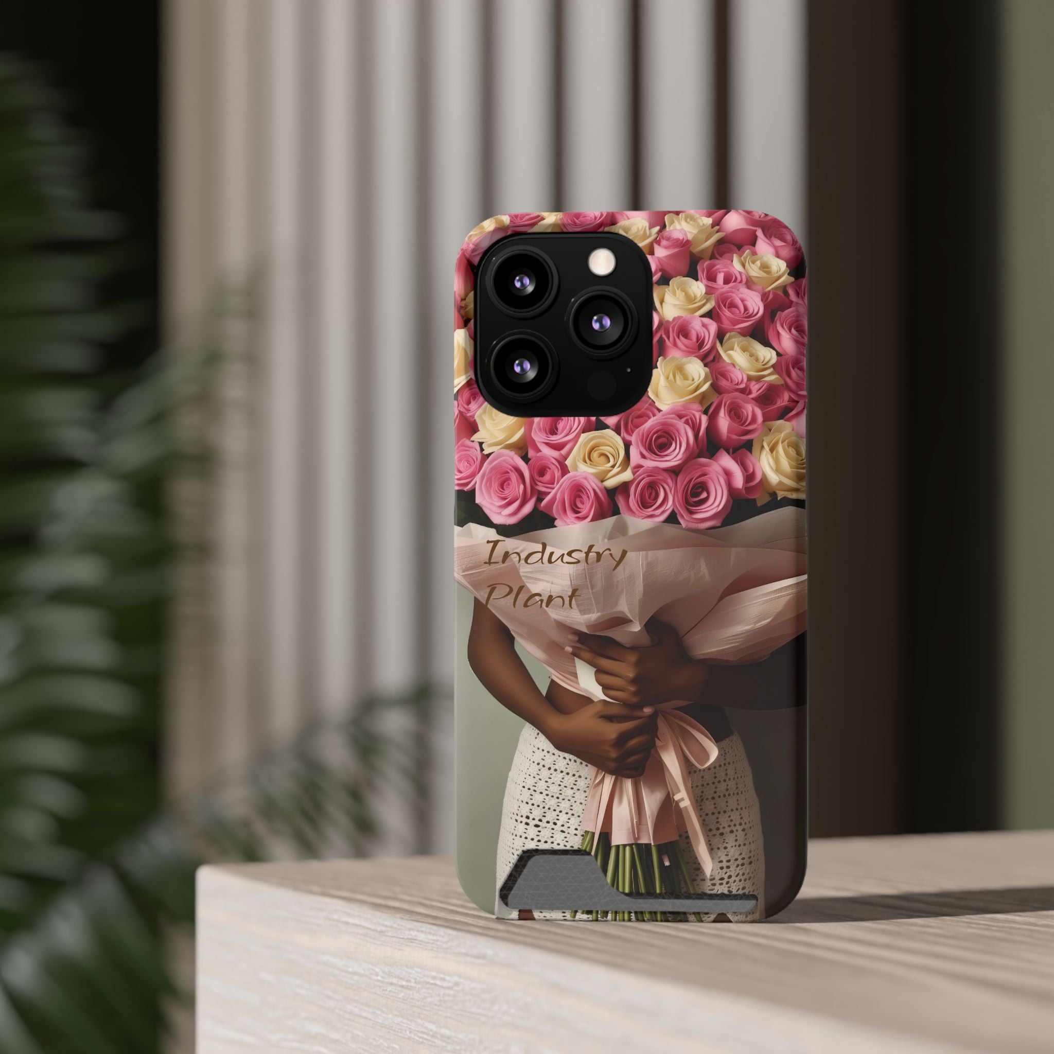 XOXO MS. BLOOMINGDALES PINK Stylish Phone Case with Card Holder by Industry Plant @AutoPaybump
