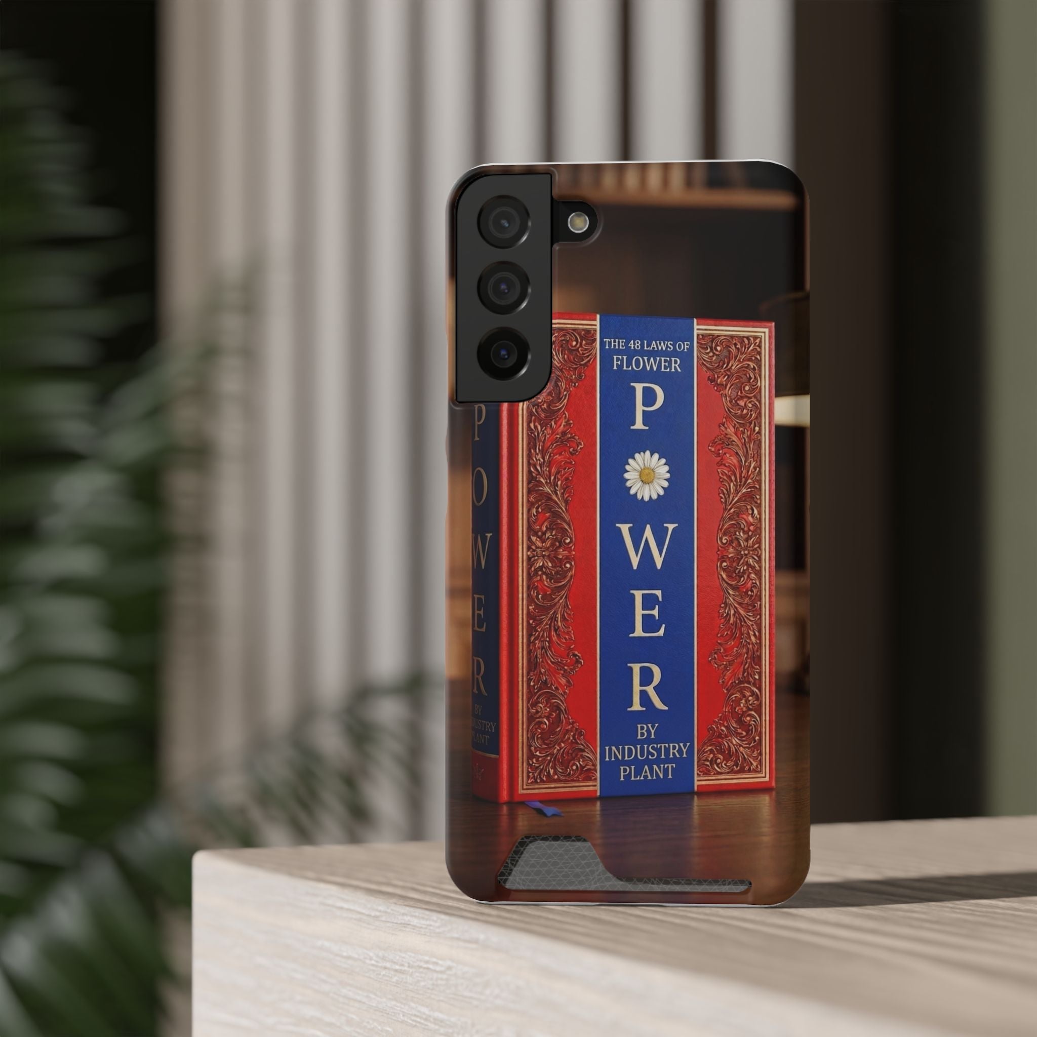 48 LAWS of FLOWER POWER Stylish Phone Case with Card Holder by INDUSTRY PLANT