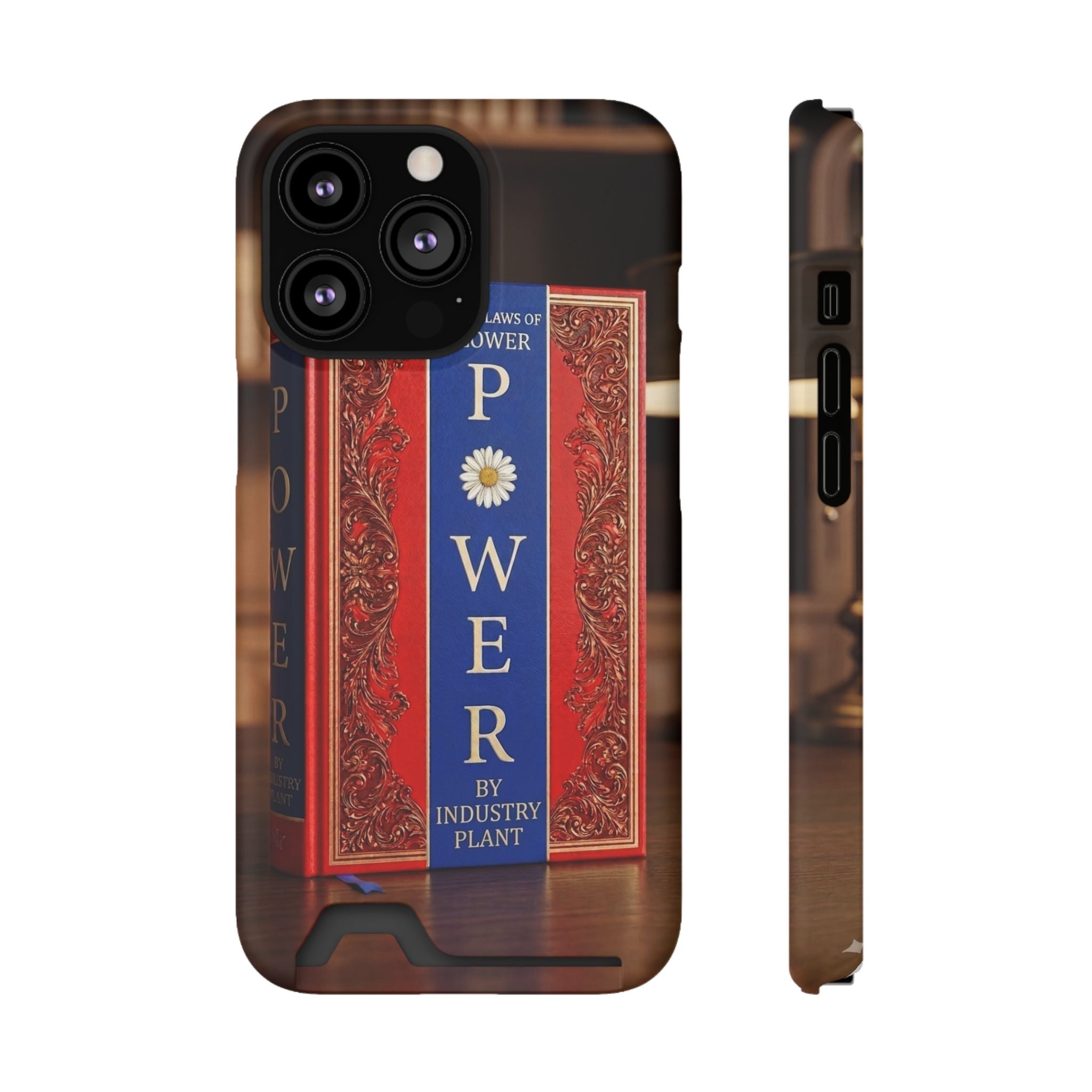 48 LAWS of FLOWER POWER Stylish Phone Case with Card Holder by INDUSTRY PLANT