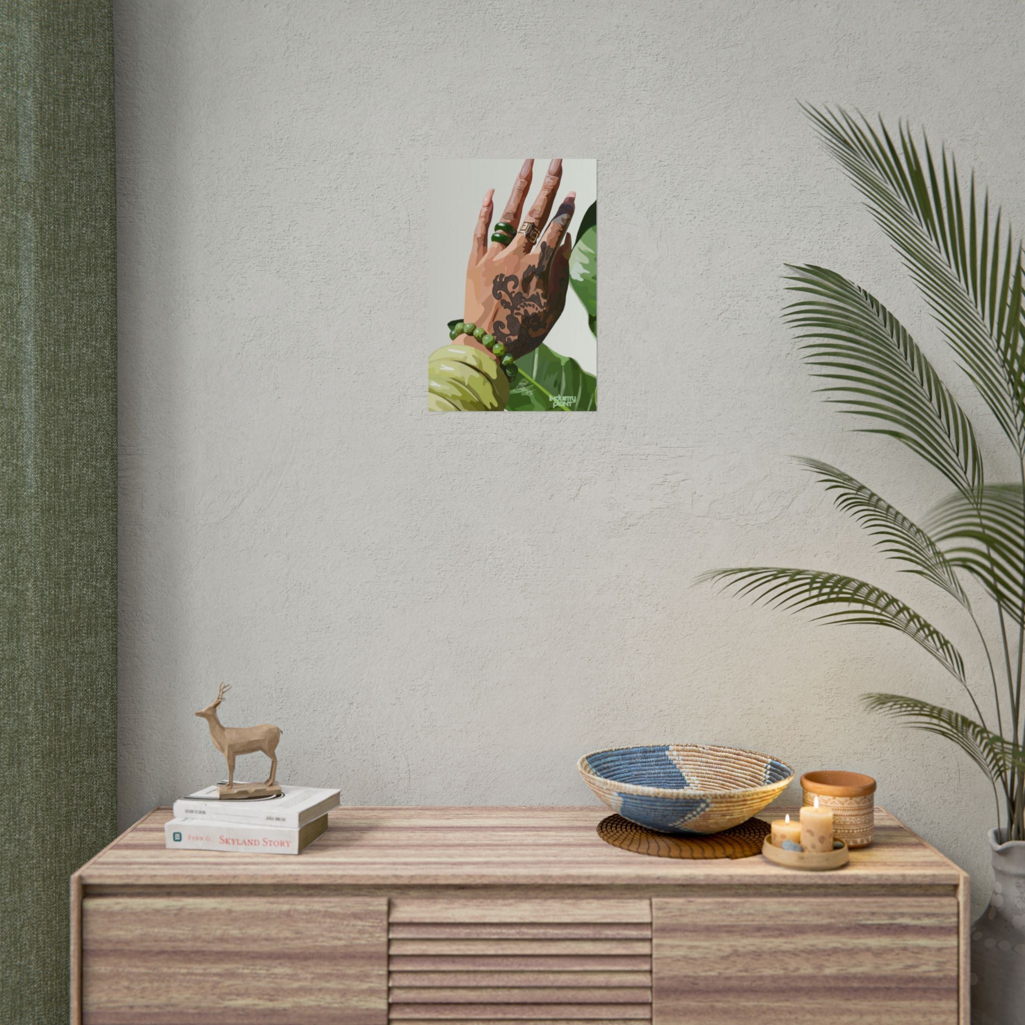 TATTED GREEN THUMB Botanical Henna Hand Fine Art Poster Print by INDUSTRY PLANT by @AutoPaybump