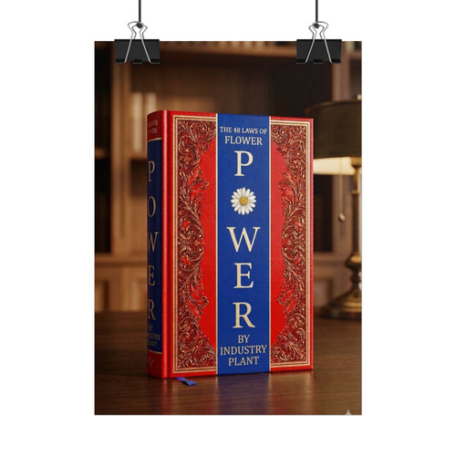 48 LAWS OF FLOWER POWER Book Cover Poster — Vintage Floral Baroque Decorative Fine Art Poster by INDUSTRY PLANT @AutoPaybump