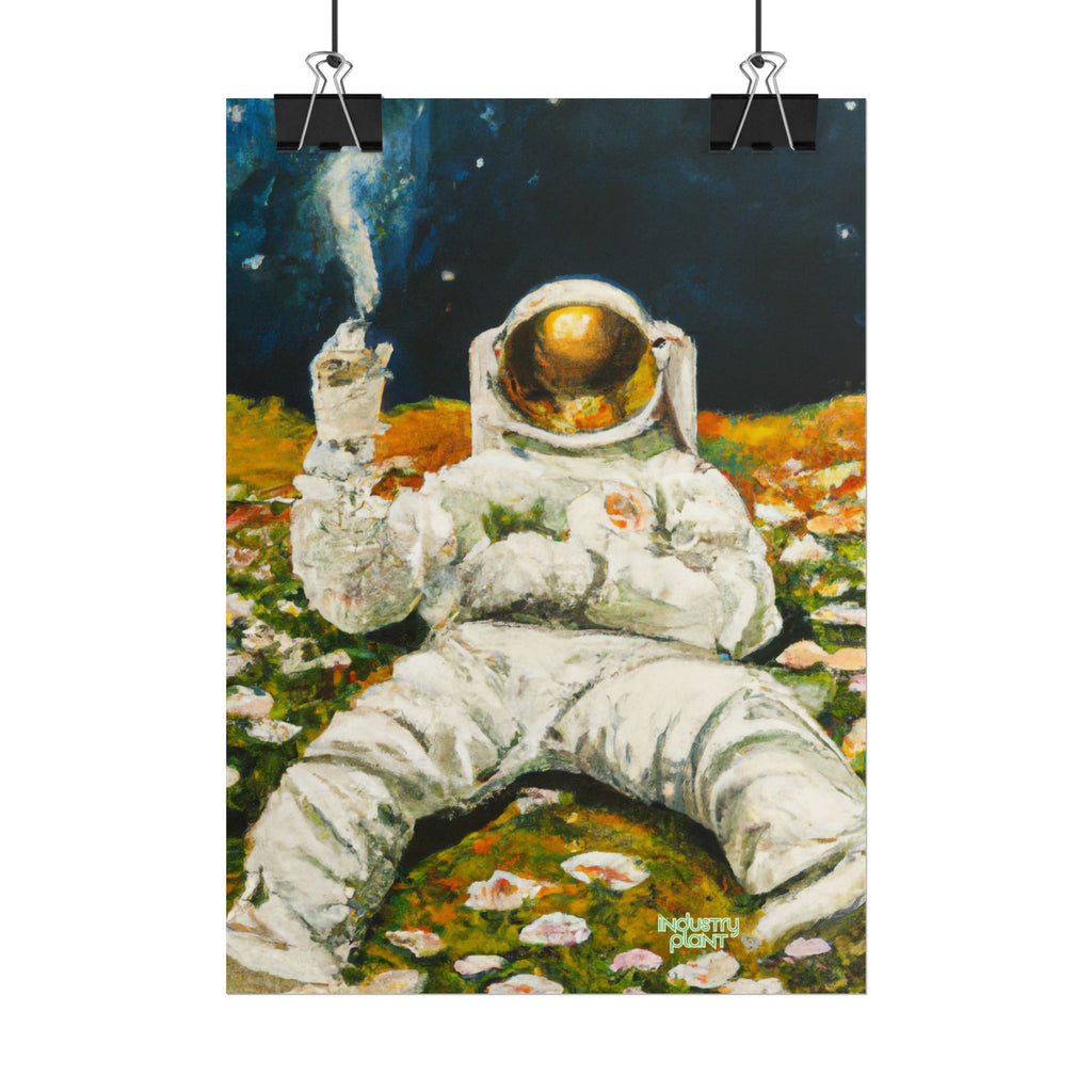 ASTRO STONER Fine Art Astronaut Poster — Retro Space Fine Art Print BY INDUSTRY PLANT @AutoPaybump
