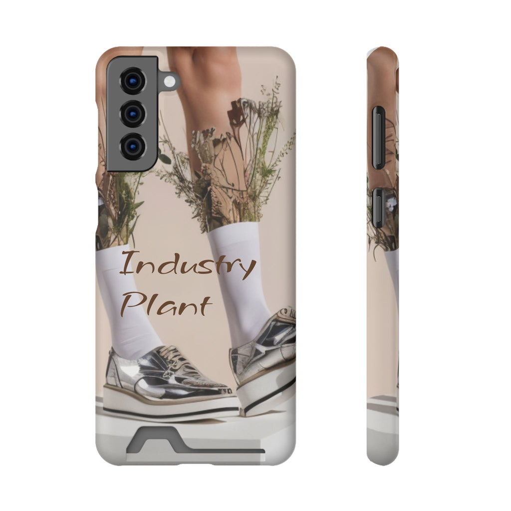 ALWAYS RUNNING ON PLANT POWER Stylish Phone Case with Card Holder by Industry Plant @AutoPaybump
