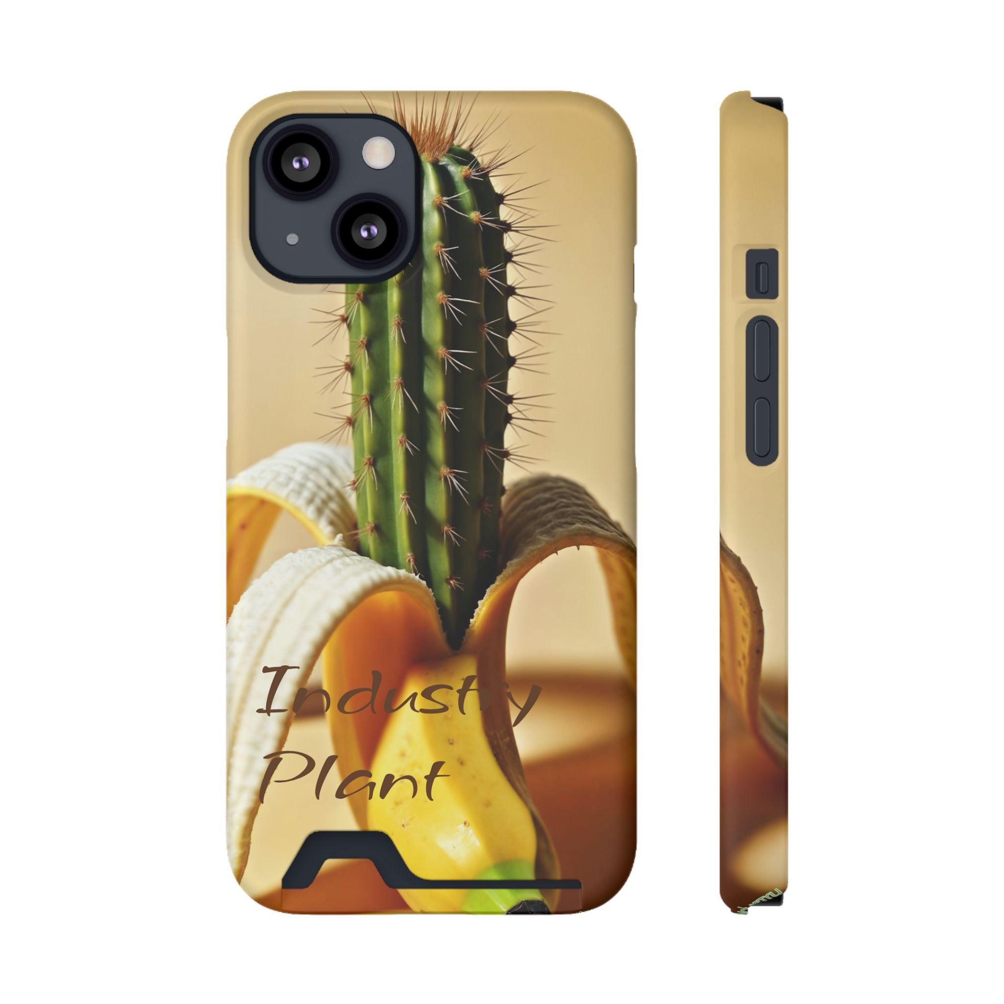 PEEL MY PRICKLED PECKER Stylish Phone Case with Card Holder by Industry Plant @AutoPaybump