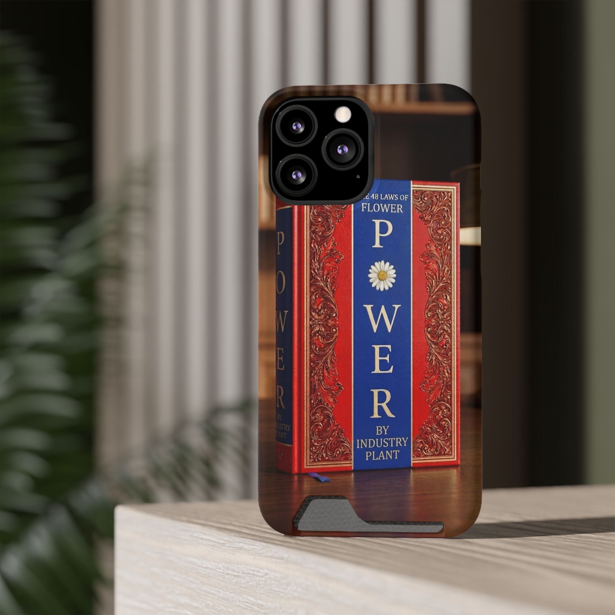 48 LAWS of FLOWER POWER Stylish Phone Case with Card Holder by INDUSTRY PLANT