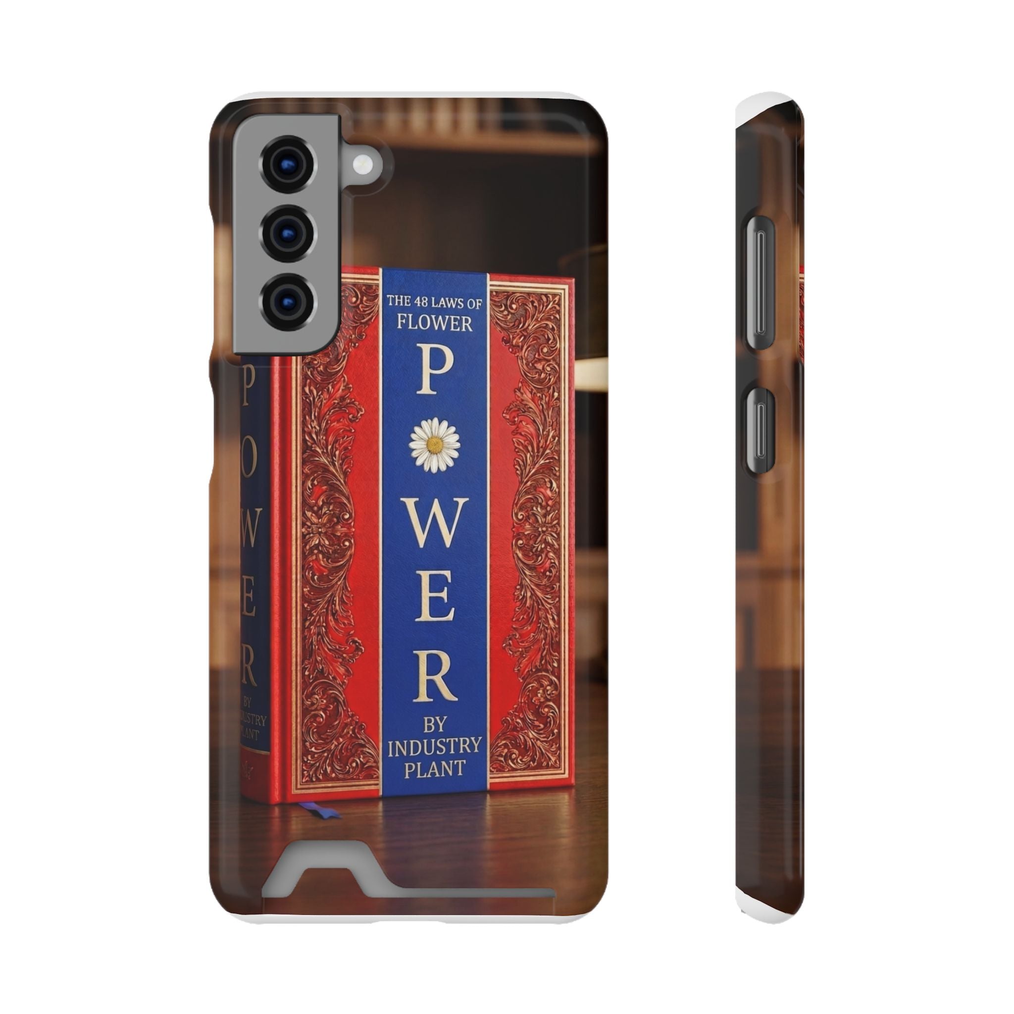 48 LAWS of FLOWER POWER Stylish Phone Case with Card Holder by INDUSTRY PLANT