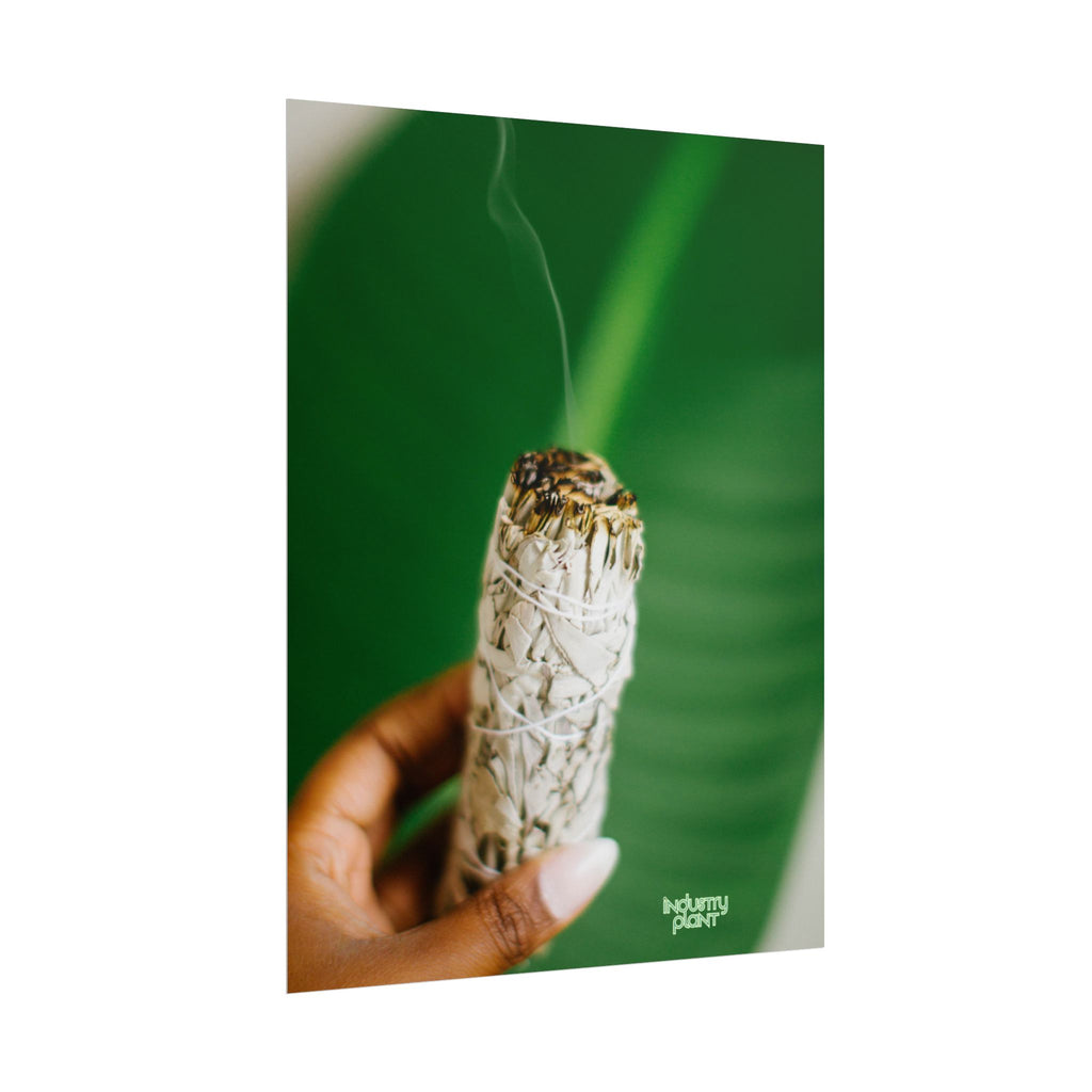 HER SAGING GRACE Sage Smudge Fine Art Poster — Botanical Aromatherapy Wall Fine Art by INDUSTRY PLANT @AutoPaybump