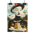 BEE STING LIPS BAE Fine Art Poster — Surreal Bee Lady Fine Art Print by INDUSTRY PLANT @AutoPaybump
