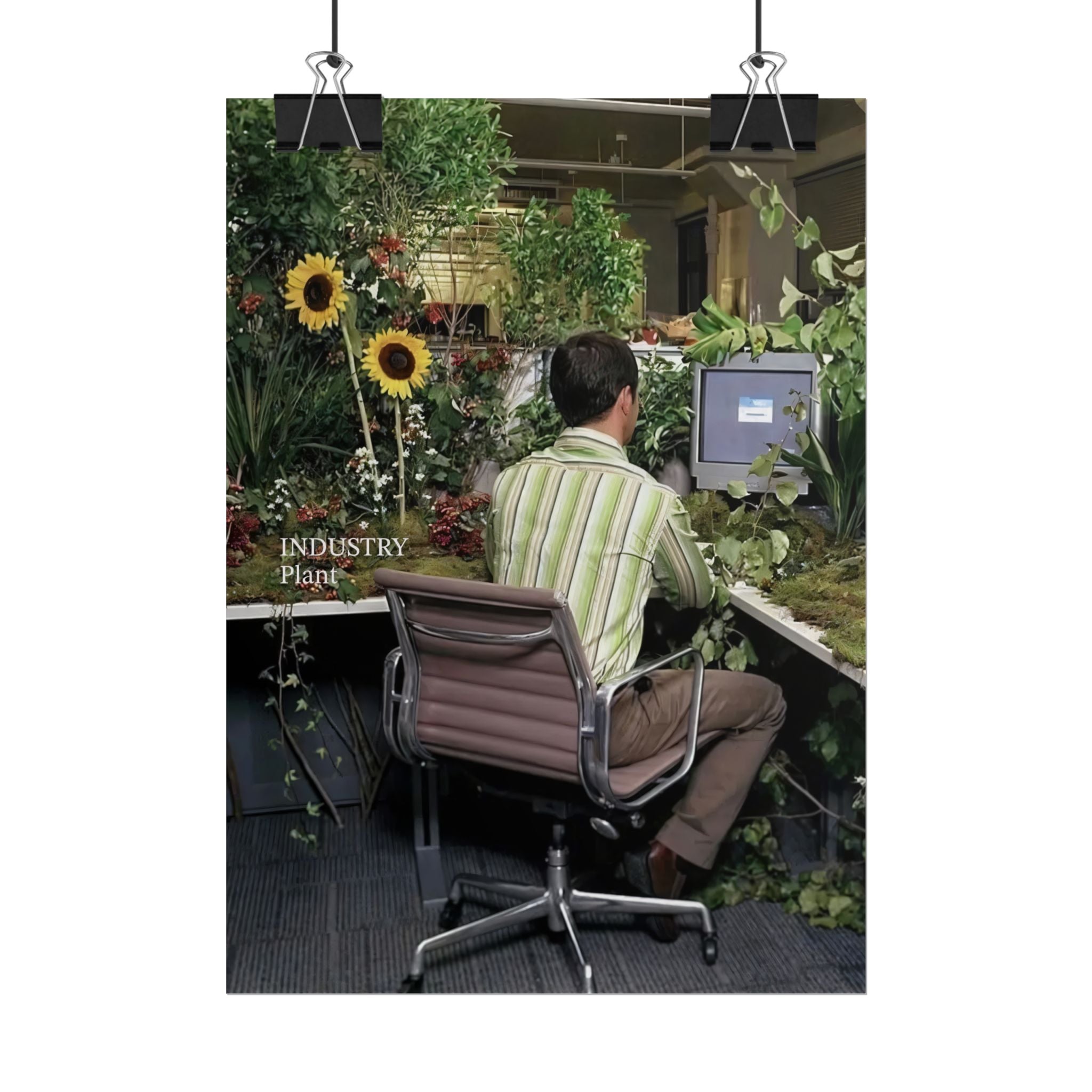 YOU'VE OUTGROWN THIS DAMN JOB!!! Fine Art Poster — Office Garden Fine Art Print by Industry Plant @AutoPaybump