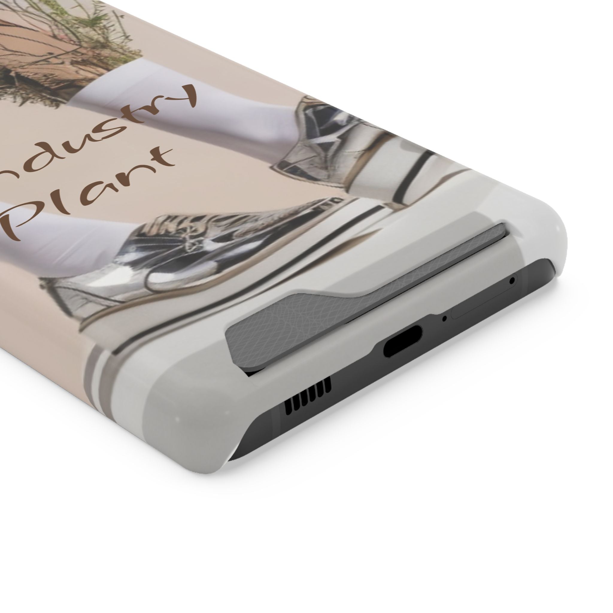 ALWAYS RUNNING ON PLANT POWER Stylish Phone Case with Card Holder by Industry Plant @AutoPaybump