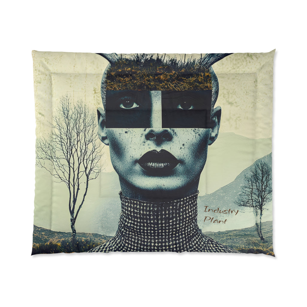 WOOD FAIRY FACE CARD Comforter by Industry Plant @AutoPaybump