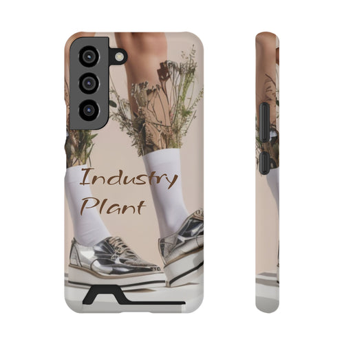 ALWAYS RUNNING ON PLANT POWER Stylish Phone Case with Card Holder by Industry Plant @AutoPaybump