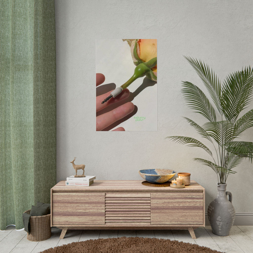 FLOWER POWER ANTHEM PEN Fine Art Poster — Surreal Floral Ballpoint Pen Fine Art Print by INDUSTRY PLANT @AutoPaybump