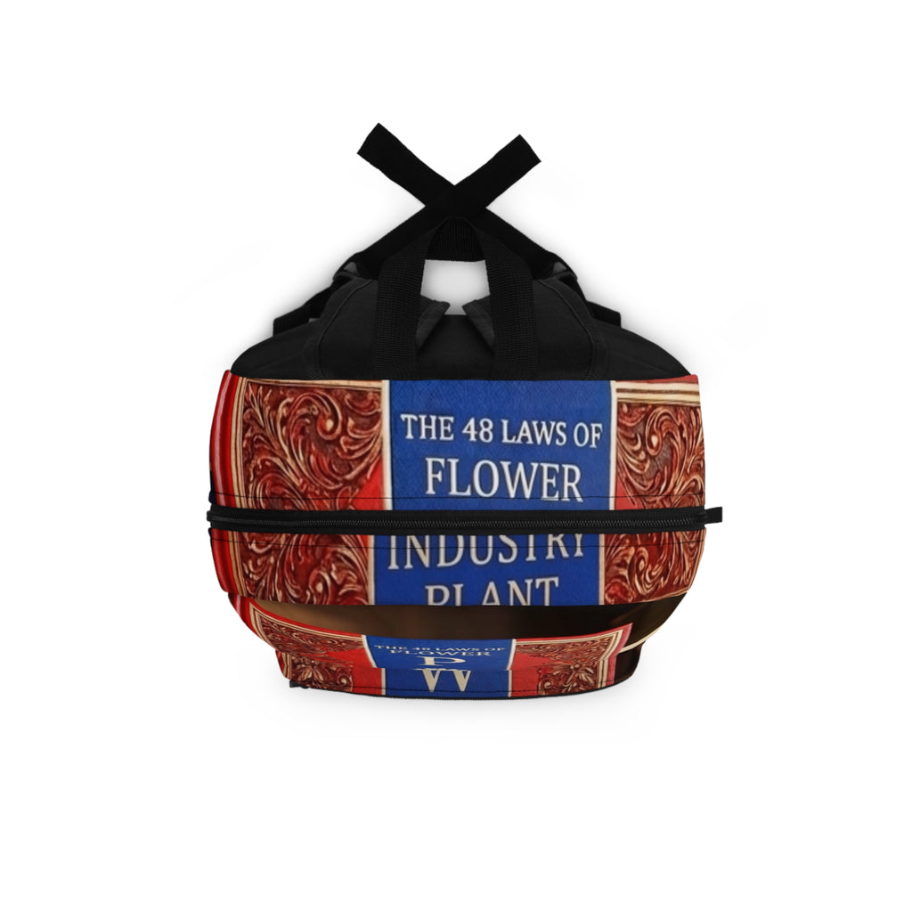 48 LAWS of FLOWER POWER Unique Graphic Backpack by INDUSTRY PLANT