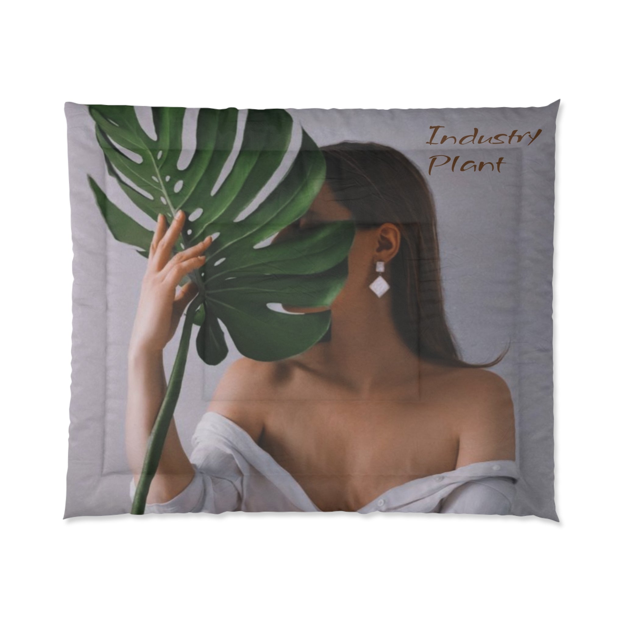 MONSTERA MYSTIQUE Comforter by Industry Plant @AutoPaybump