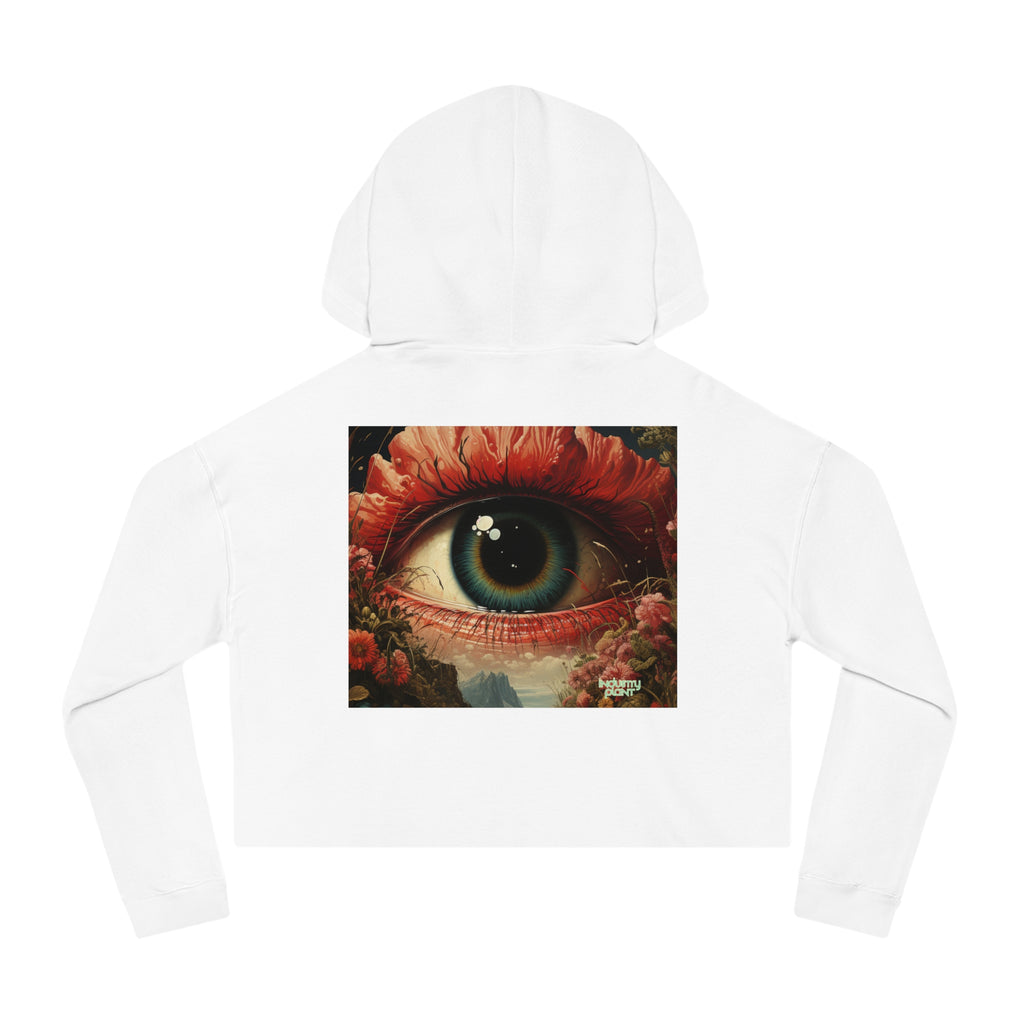 Eye Bloom Here... Chic Women's Cropped Hoodie by INDUSTRY PLANT @AutoPaybump