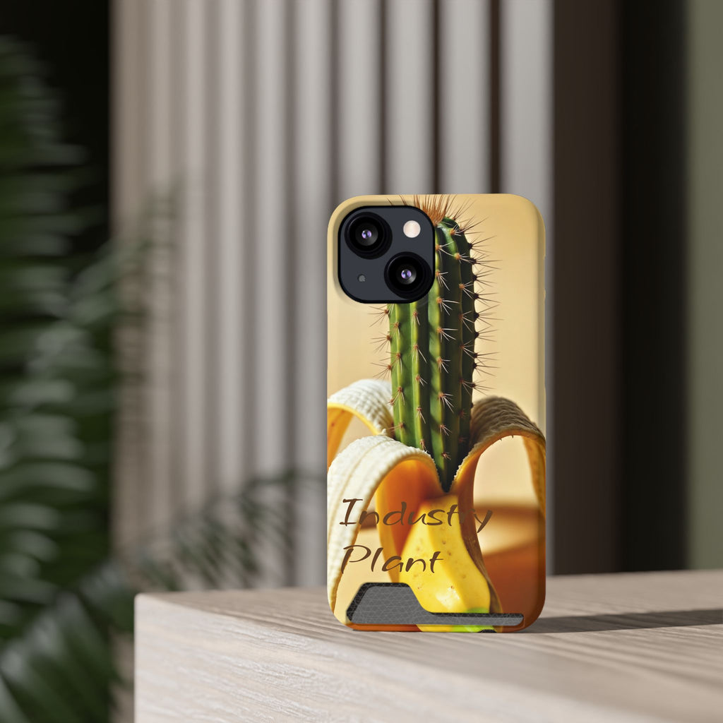 PEEL MY PRICKLED PECKER Stylish Phone Case with Card Holder by Industry Plant @AutoPaybump